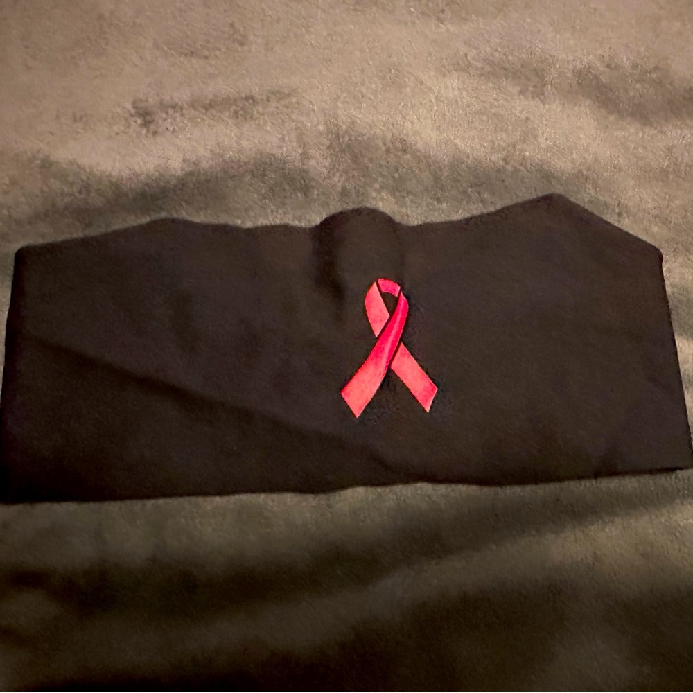 Breast cancer ribbon headband